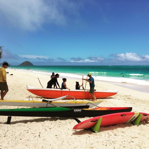 boat on st lucia beach