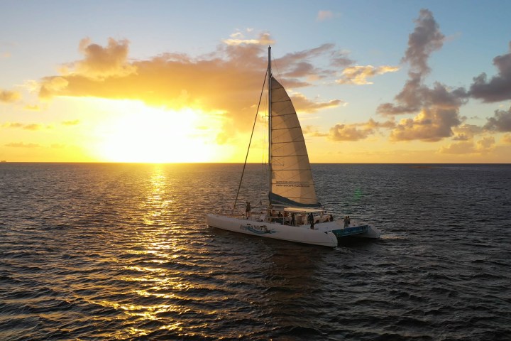 catamaran sunset