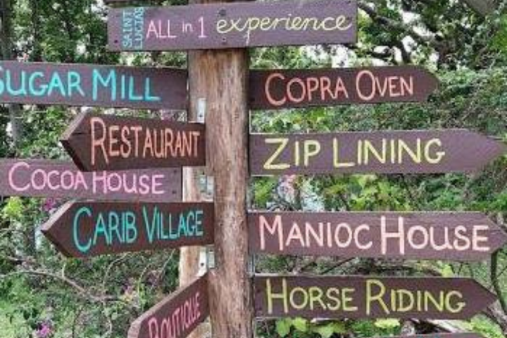 a sign above a store