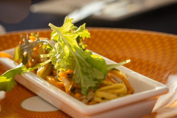 a plate of food on a table