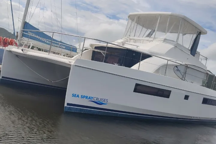 a large ship in the water